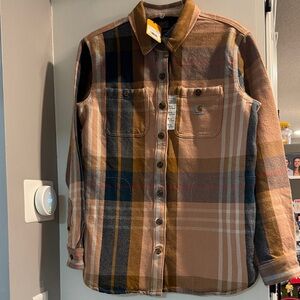 Carhartt Multicolor Plaid Button-Up Shirt Jacket